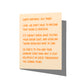 Funny birthday card with sarcastic aging humor message on front, blank inside.
