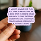 External Validation Raccoon 3" Vinyl Sticker