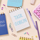 Funny pocket-sized jotter with bold blue lettering, perfect for lists and notes.