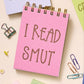 Funny romance reader notebook for jotting down spicy book notes and quotes.