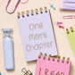 Funny pastel notebook for readers who always say one more chapter.