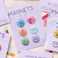 Funny insult magnets displayed on branded backing card, packaged in cello sleeve