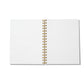 Open journal with lined, extra smooth, bleed-resistant pages.