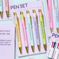 Funny ballpoint pens about therapy, meds, and mood swings, gift-ready in cello sleeve.