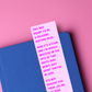 Bedtime Read Funny Glossy Bookmark