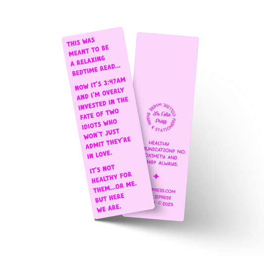 Bedtime Read Funny Glossy Bookmark
