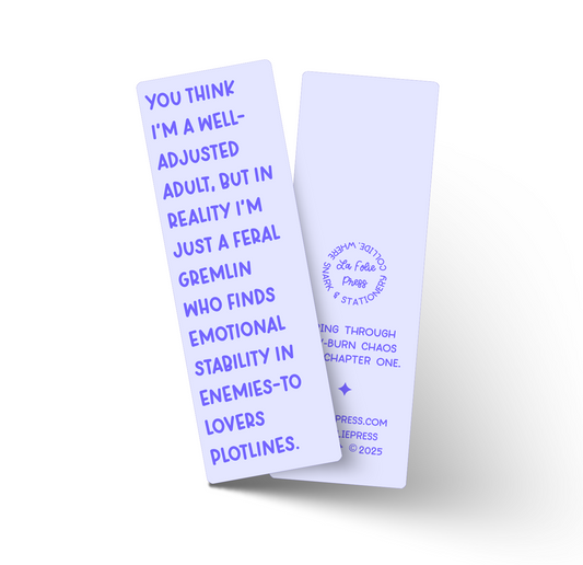 Feral Gremlin Funny Glossy Bookmark