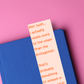 Unpack In Therapy Later Funny Glossy Bookmark