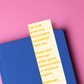 Snacks & Therapy Funny Glossy Bookmark