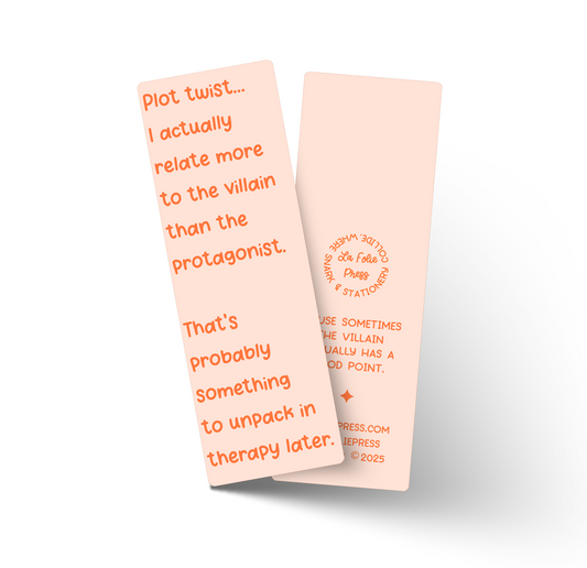 Unpack In Therapy Later Funny Glossy Bookmark