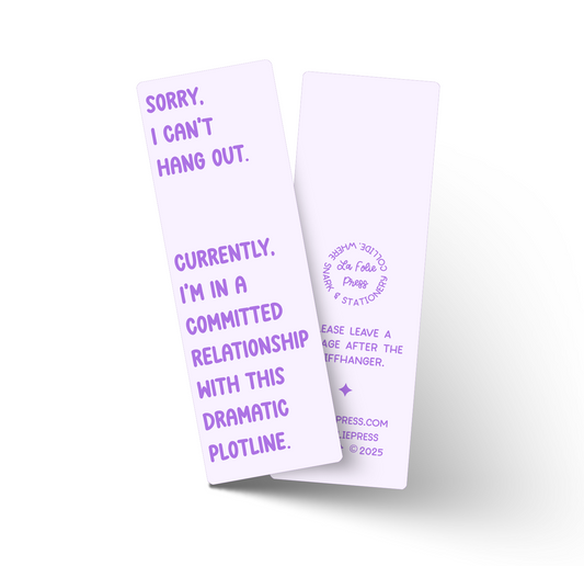 Dramatic Platform Funny Glossy Bookmark
