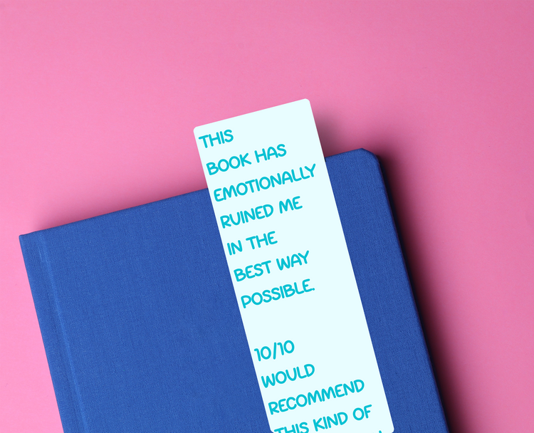 Emotionally Ruined Funny Glossy Bookmark