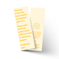 Snacks & Therapy Funny Glossy Bookmark