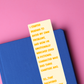 That Backfired Spectacularly Glossy Bookmark