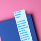 Under 400 Pages Funny Glossy Bookmark
