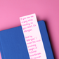 It's Allergies Romance Read Funny Glossy Bookmark