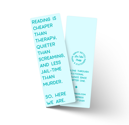Cheaper Than Therapy Funny Glossy Bookmark
