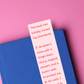 Tragic Backstory Funny Romantasy Glossy Bookmark