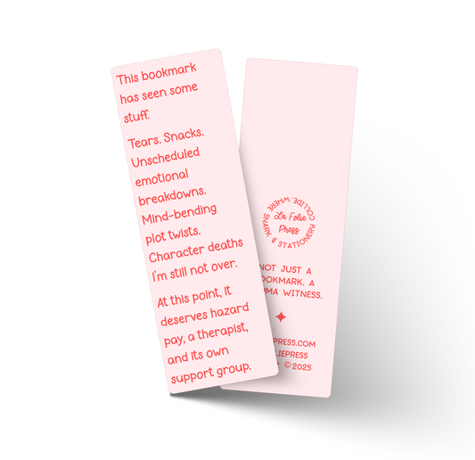 Hazard Pay Funny Glossy Bookmark