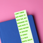 Valid Mental Health Strategy Funny Glossy Bookmark