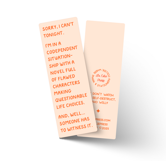 Someone Has to Witness It Funny Glossy Bookmark