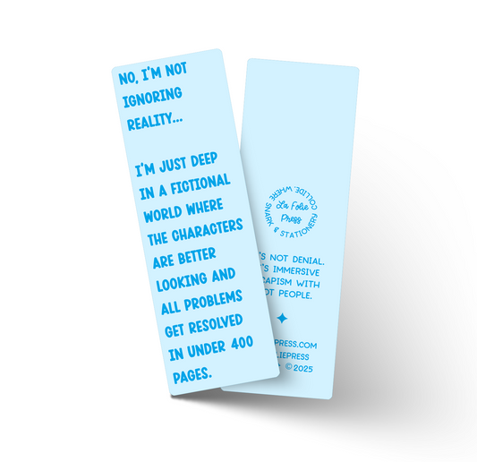 Under 400 Pages Funny Glossy Bookmark