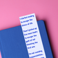 Plot Hopping Funny Glossy Bookmark