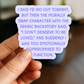 Morally Gray Character 3" Vinyl Sticker