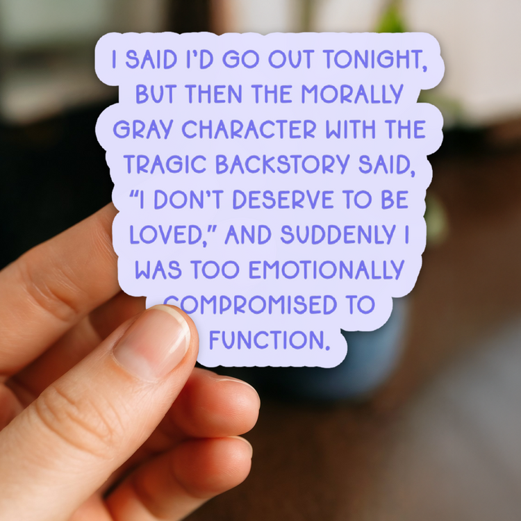 Morally Gray Character 3" Vinyl Sticker