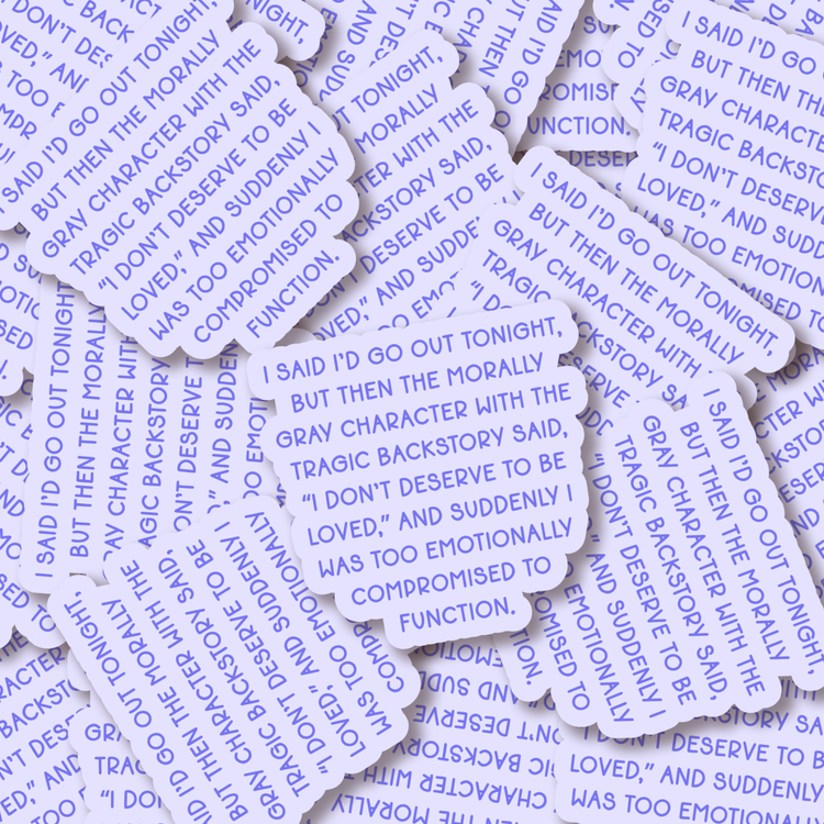 Morally Gray Character 3" Vinyl Sticker