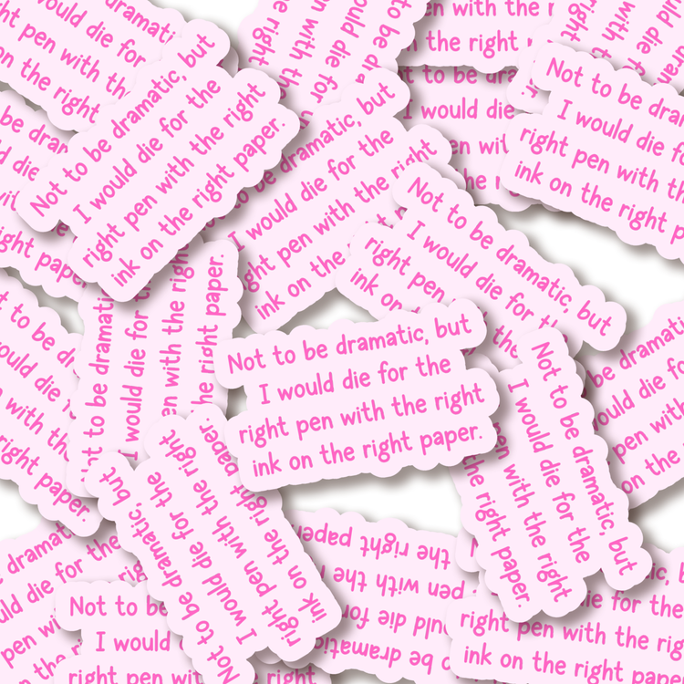 Right Ink Right Pink 3" Vinyl Sticker